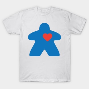 Meeple love - blue T-Shirt